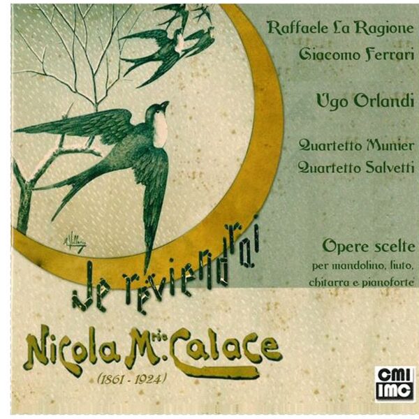 Copertina di Je reviendrai — Nicola Maria Calace (1861–1924). Opere scelte
